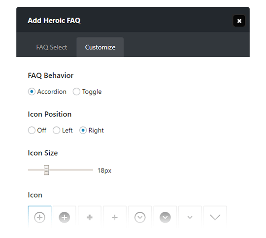 Heroic FAQs - Customize Your FAQs